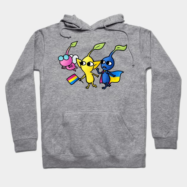 Pride Pikmin Pansexual Hoodie by KatieRose